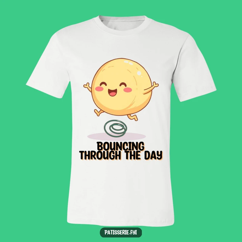 Funny Pastry T-Shirt - Bouncing Baked Good Graphic, Hilarious Funny Gift