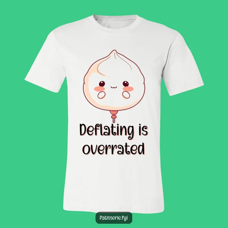 Funny Meringue Character T-Shirt - Get Ready to Float Away Hilariously!