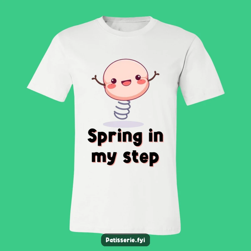 Funny Bouncing Macaron T-Shirt - Wear Your Cheerful Energy