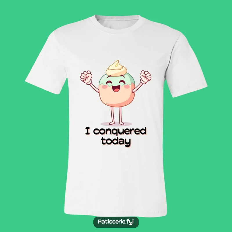Funny Cake Pop Fist Pump T-Shirt: Joyful Character Tee, Perfect Funny Gift