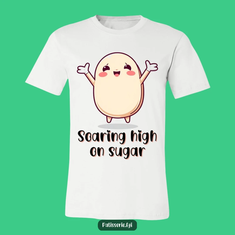 Funny Macaron Leap T-Shirt: Wear Your Delight! The Ultimate Funny Gift for Pastry Lovers.
