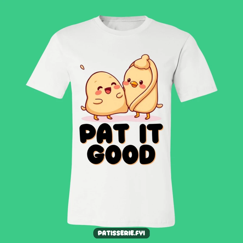 Funny Samosa Patting Chickpea T-Shirt - Whimsical Foodie Humor Tee