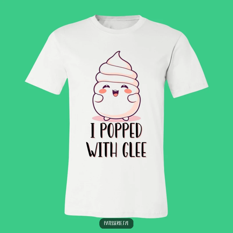 Funny Meringue T-Shirt - Infectious Laughter Dessert Tee, Perfect Funny Gift for Laugh Lovers!
