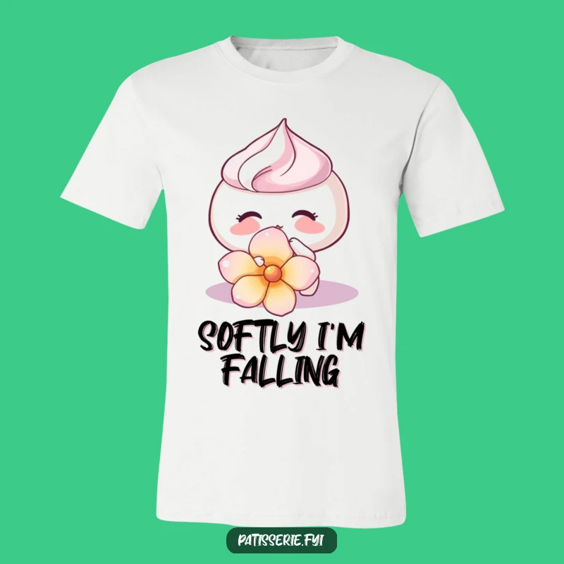 Funny Meringue Kiss T-Shirt - Soft Flower Petal Touch Design Gift