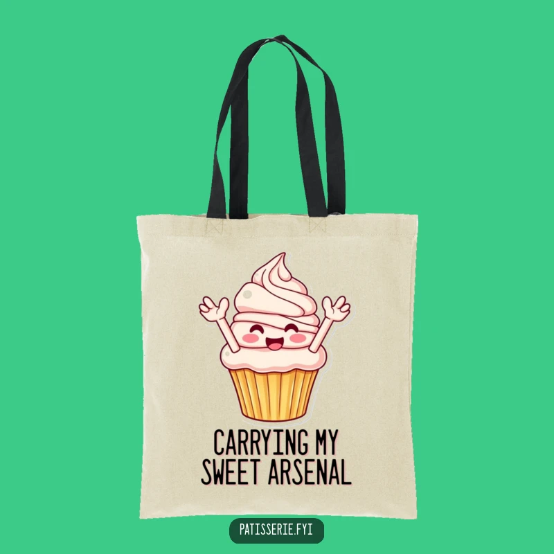 Funny Cupcake Tote Bag: Carry Sweetness, Chic Funny Gift