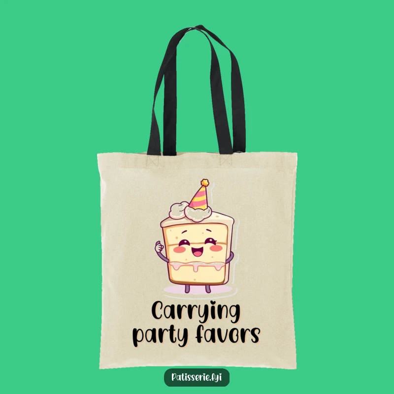 Funny Cake Giggle Tote Bag: Party Character for a Stylish Gift