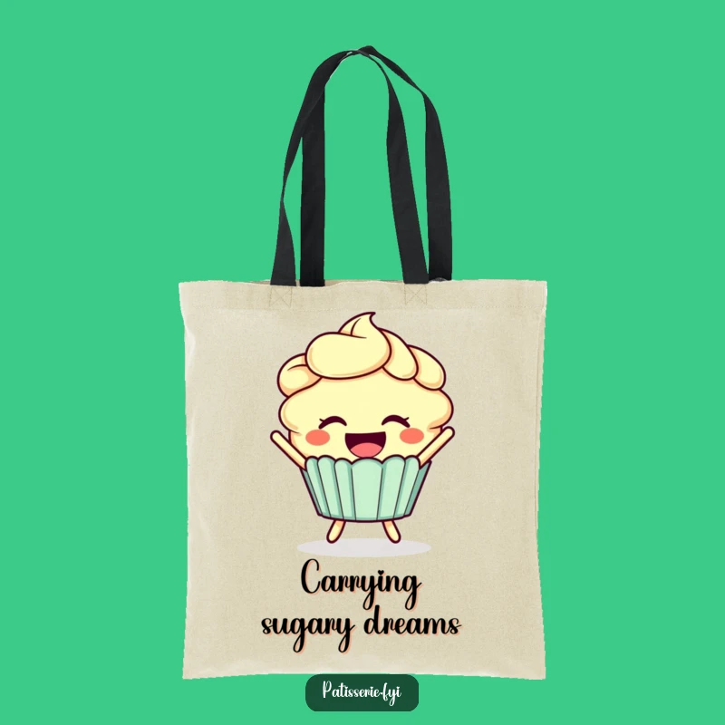 Funny Cupcake Joy Tote Bag: Carry Your Sweetness Around