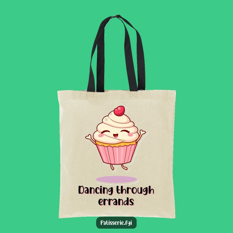 Funny Cupcake Dance Tote Bag: Joyful Character for a Stylish Gift