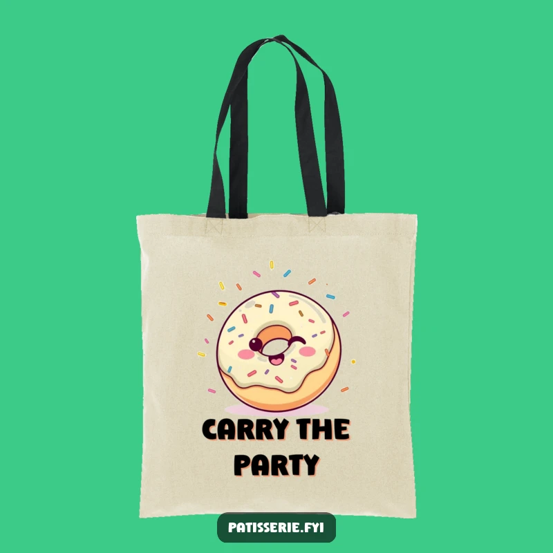 Funny Donut Tote Bag - Carry Your Celebration Everywhere