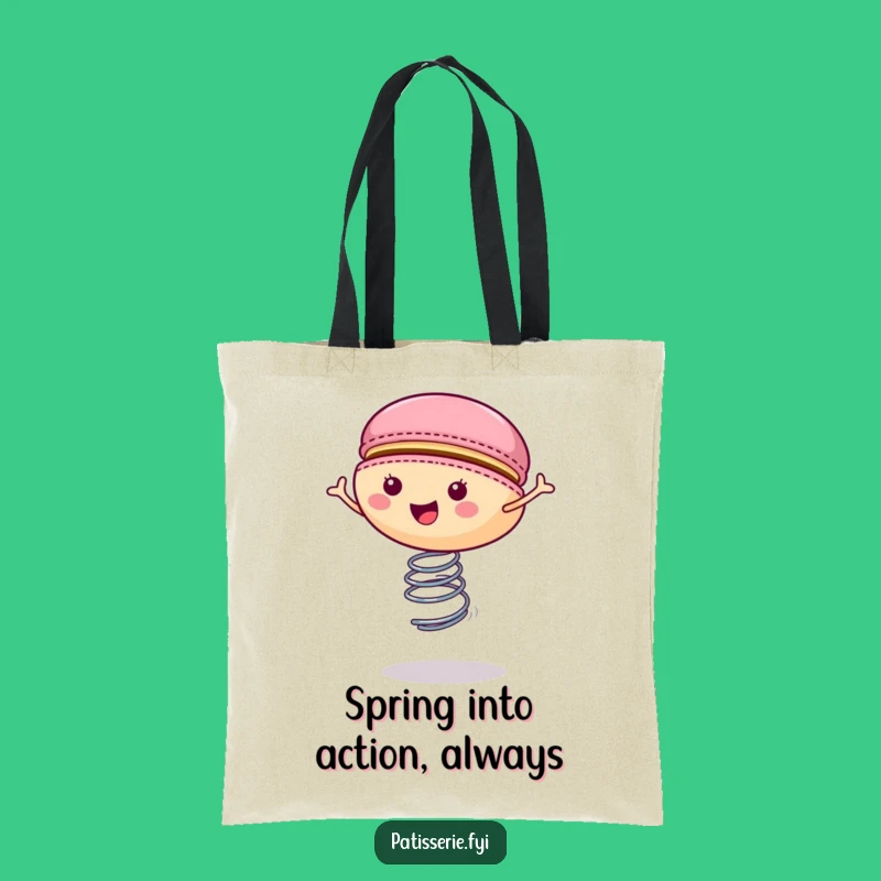 Funny Macaron Spring Tote Bag - Sweet Style & Practical Gift
