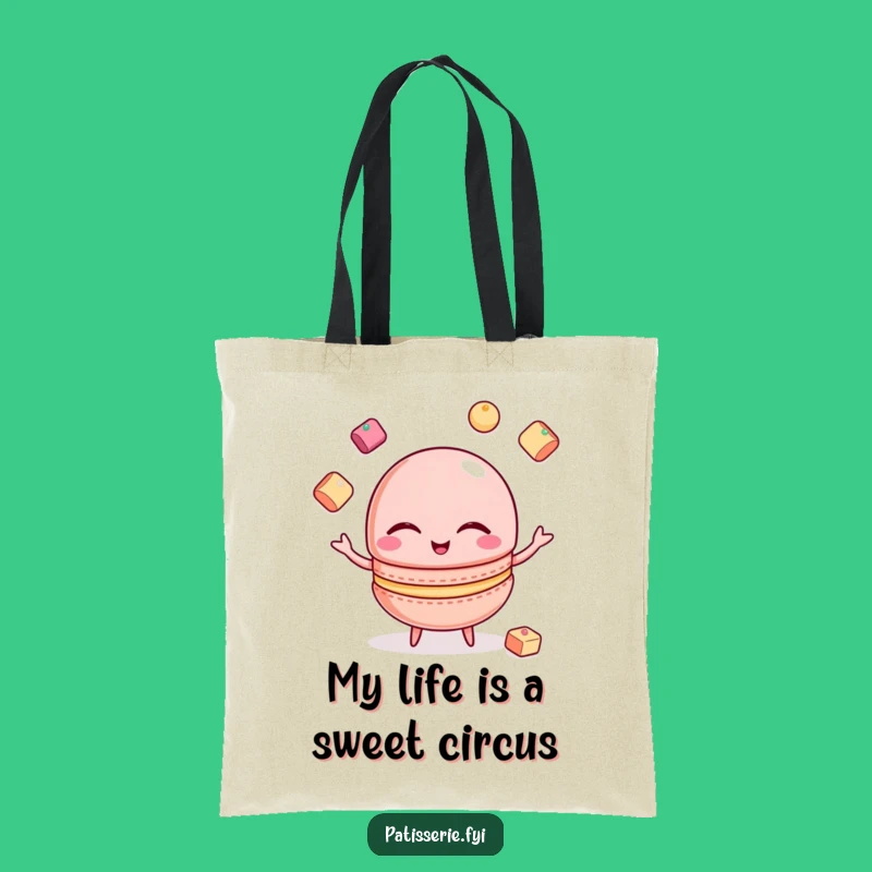 Funny Macaron Tote Bag: Carry Your Treats, Elegant Funny Gift