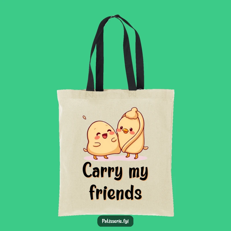 Funny Samosa Patting Tote Bag - Cute & Whimsical Carryall
