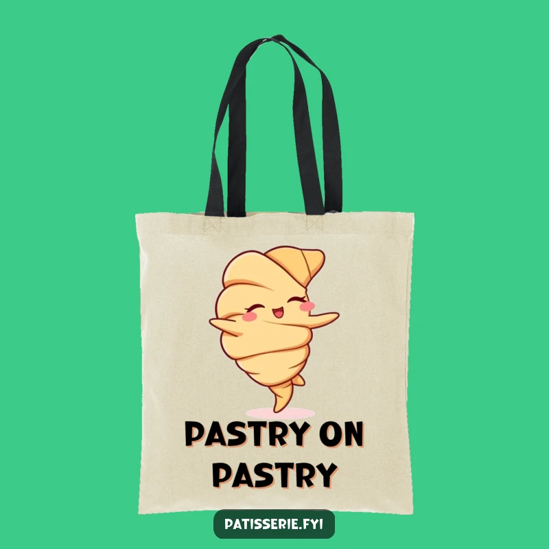 Funny Croissant Tote Bag - Carry Your Charm and Pastry Love